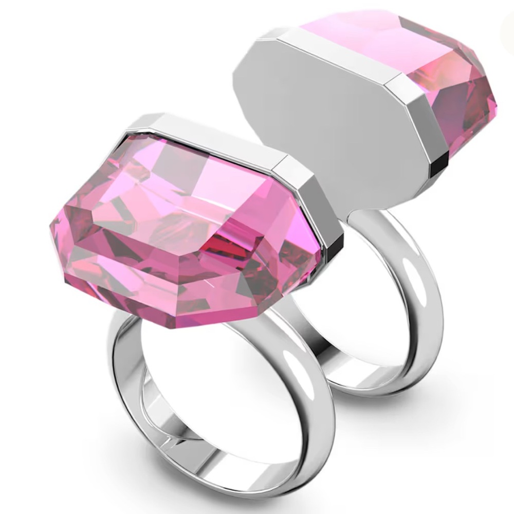 Swarovski Atelier Lucent ring
Magnetic closure, Pink, Rhodium plated - Picture 3 of 3